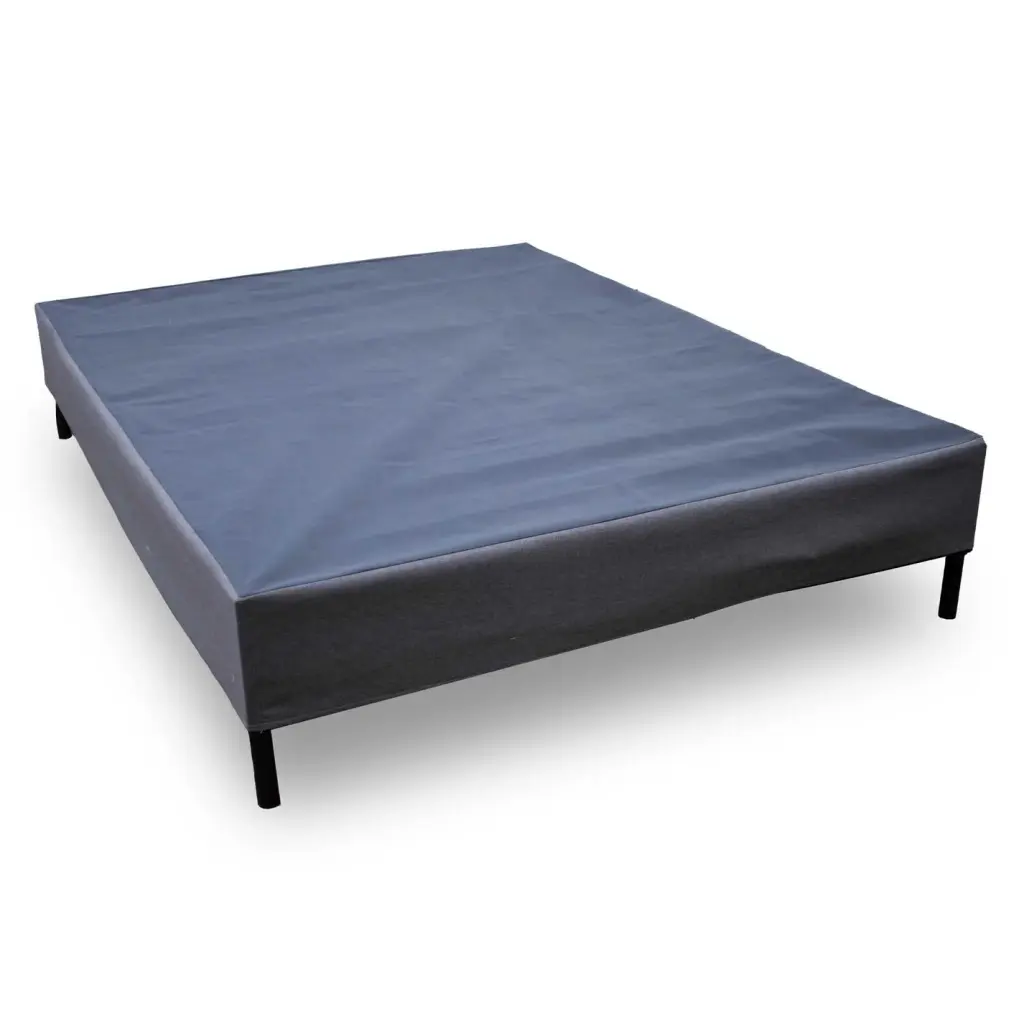 Full Size Foundation Legs Black Alloy Metal Bed Frame Support omne sleep