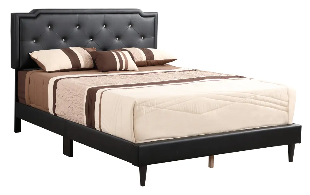 Deb G1119 FB Up Full Bed All One Box - Black Foam PU Upholstery glory furniture