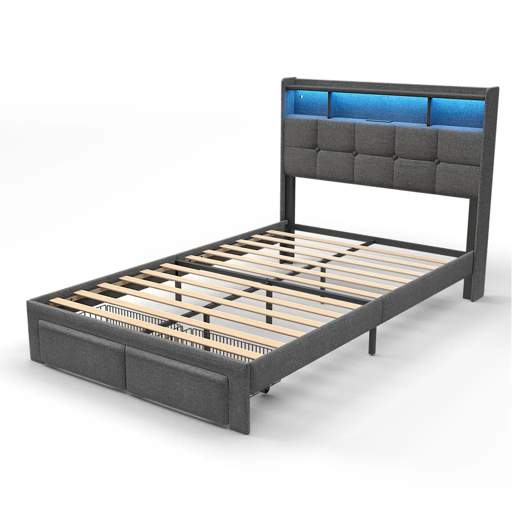 Bed 778Full DG CLB Full Dark Gray Timber Material like it