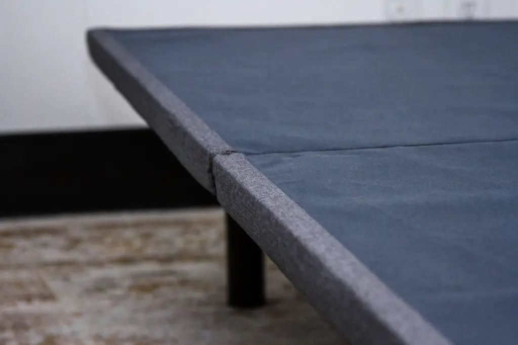 Upholstered Platform Frame Full Bed Black Gray Upholstered omne sleep