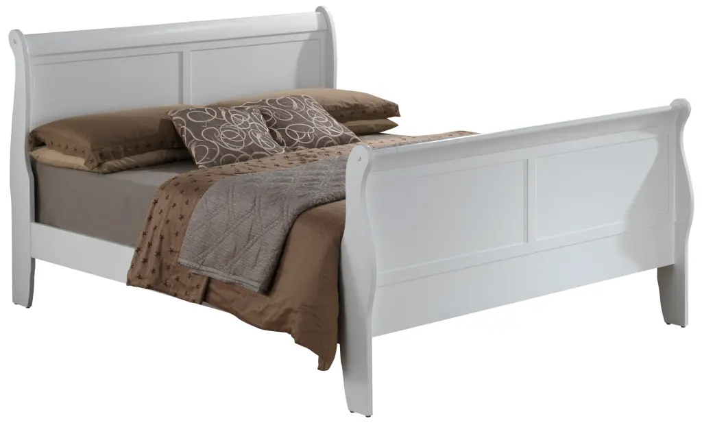 Louis Phillipe G3190A Fb Full Bed White White Particle Board Bed Frame glory furniture