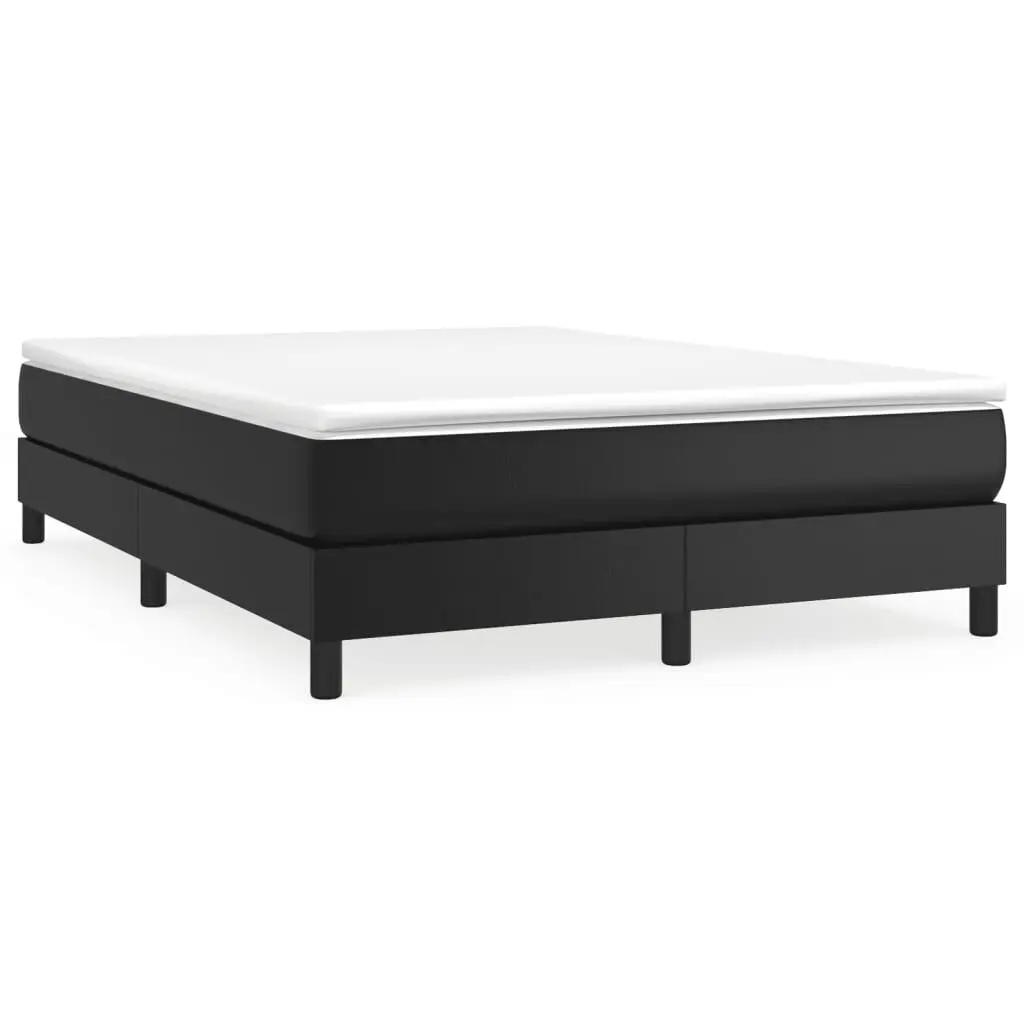 Black Full Size Faux Leather Bed Frame without Mattress US Only