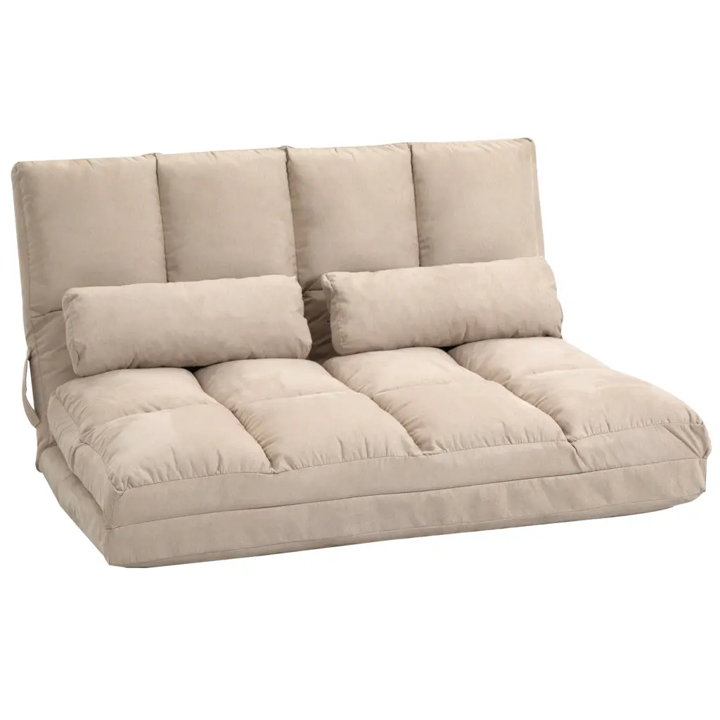 Homcom Convertible Floor Sofa Chair Folding Couch Bed Guest Chaise Lounge aosom business