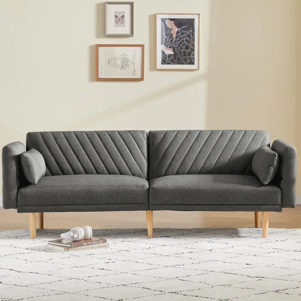 78 Inch Convertible Futon Sofa Bed Customizable Arms xichen indoor furniture co.- ltd