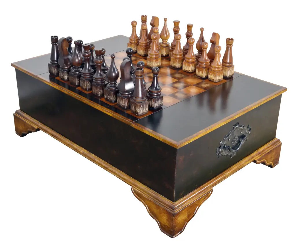 AFD Ebony Chess Set Coffee Table AFD Home