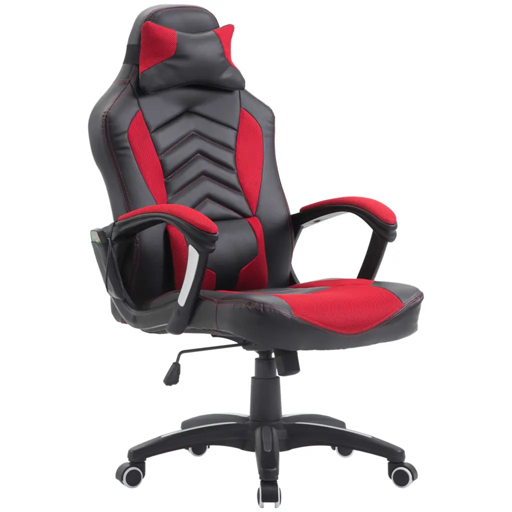 Homcom 6 Vibrating Point Weightage Computer Gaming Chair 5 Modes Racing Style aosom business
