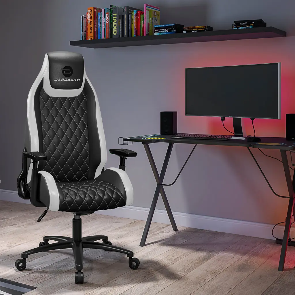Next Gen Comfort Fit Gaming Chair 8 Way Customizable Arm Rest and Multi Tilt Mechanism atlantic inc.