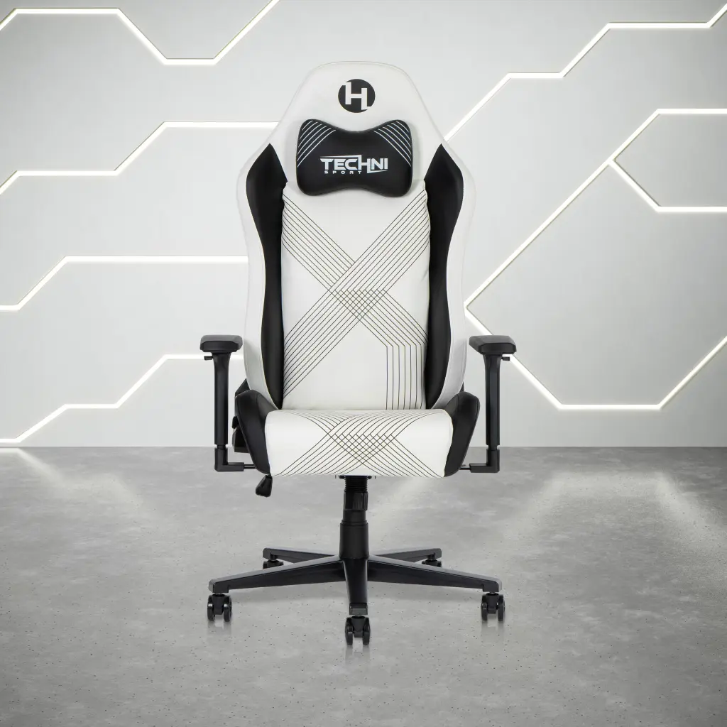 Techni Sport RTA TS68C White Gaming Chair Ease Edge Office Chair technimobili