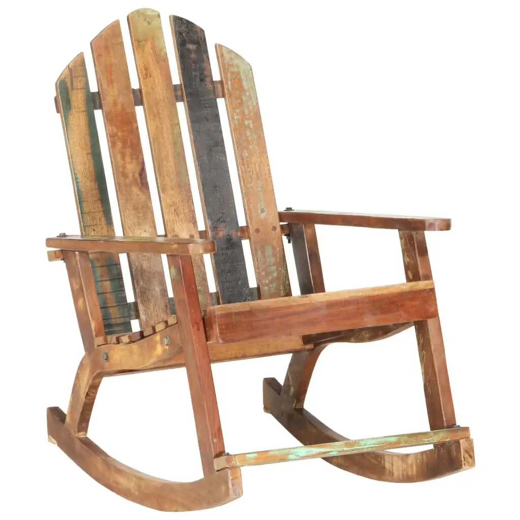 Solid Reclaimed Wood Garden Rocking Chair