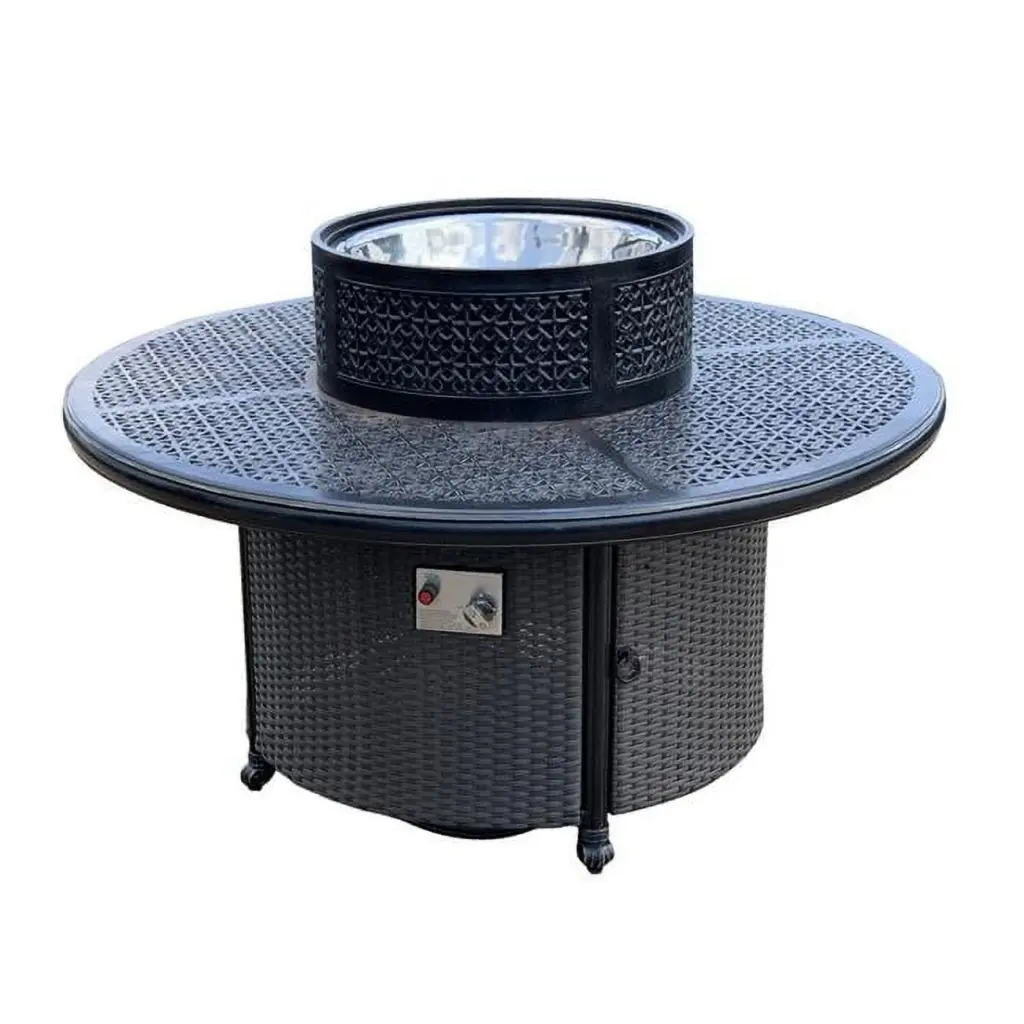 Aluminum Windermere Gas Table Brown MadeToOrder