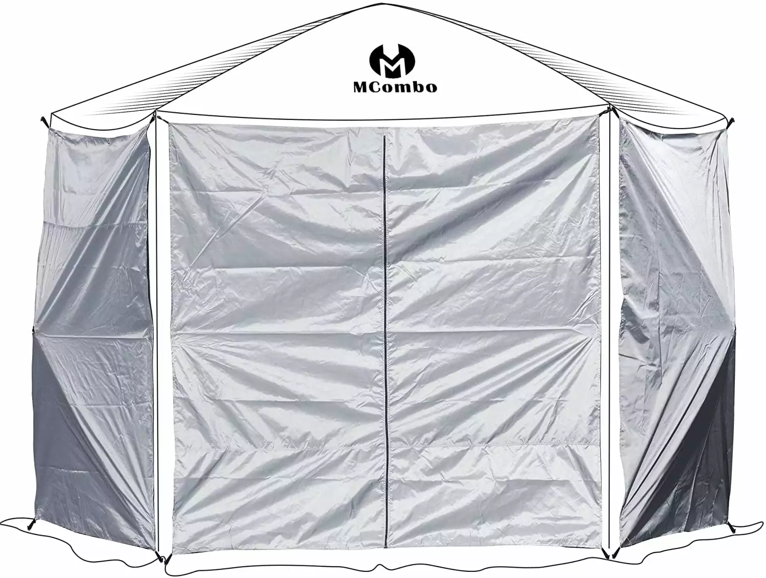 Mcombo Pop-up Portable Gazebo Screen Tent Wind Panels P1024 4panels710x710