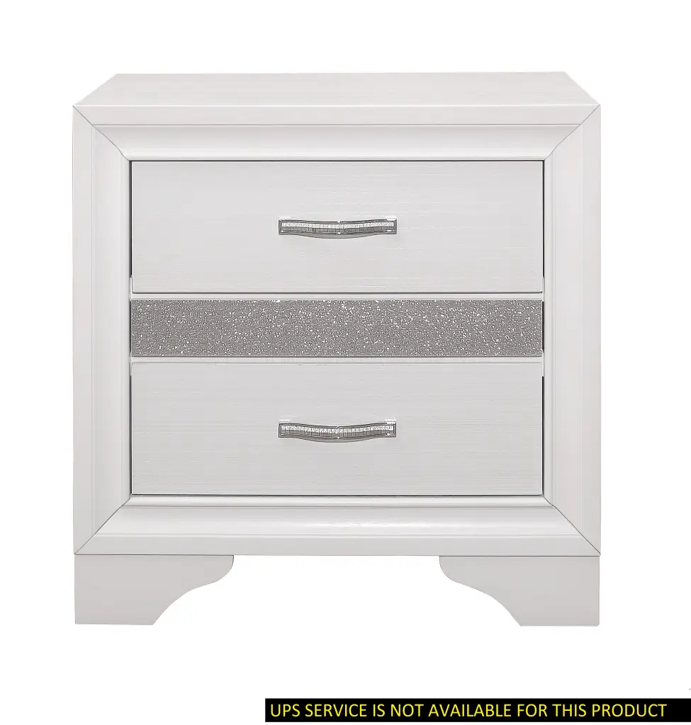 Glamorous Bedroom Home Decor 1Pc Nightstand Hidden Felt Drawers kanepe