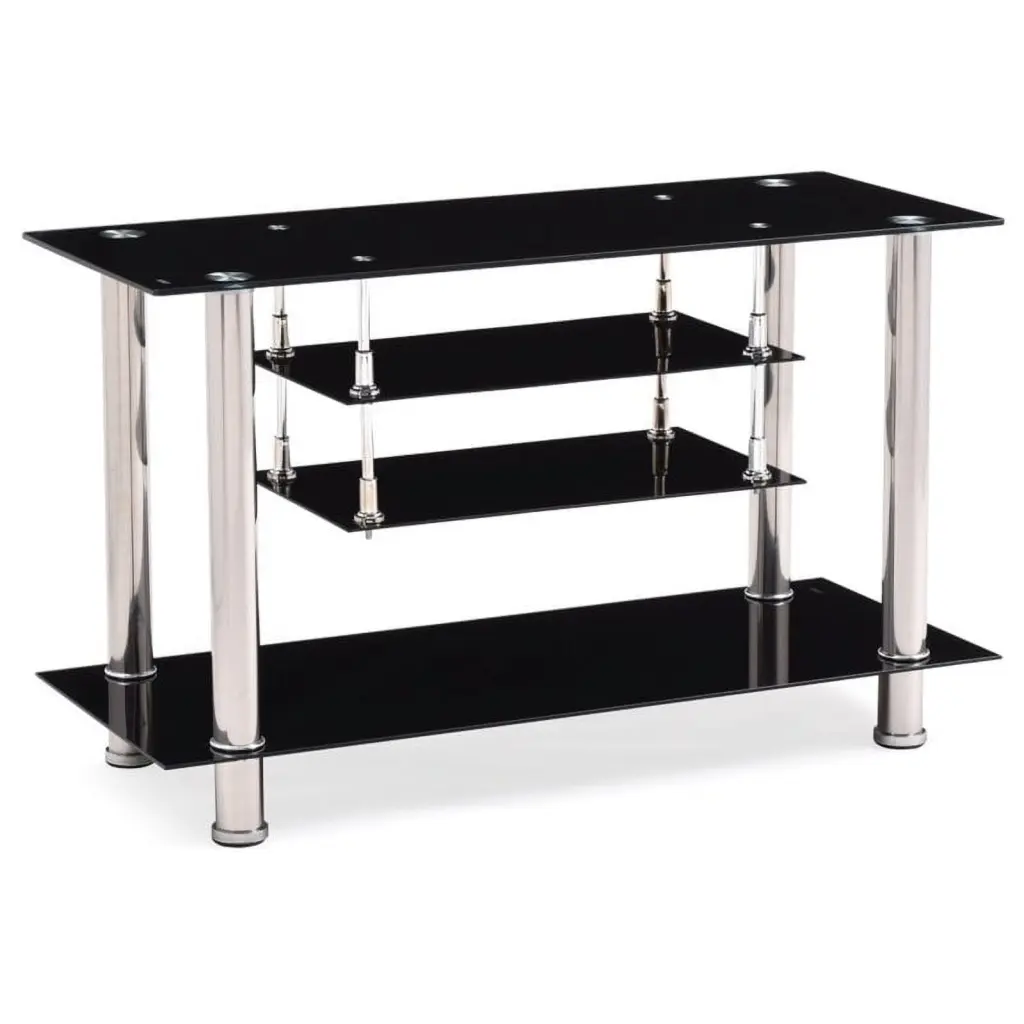 Pemberly Row 39 Wide Glass TV Stand Living Room Entertainment Centers