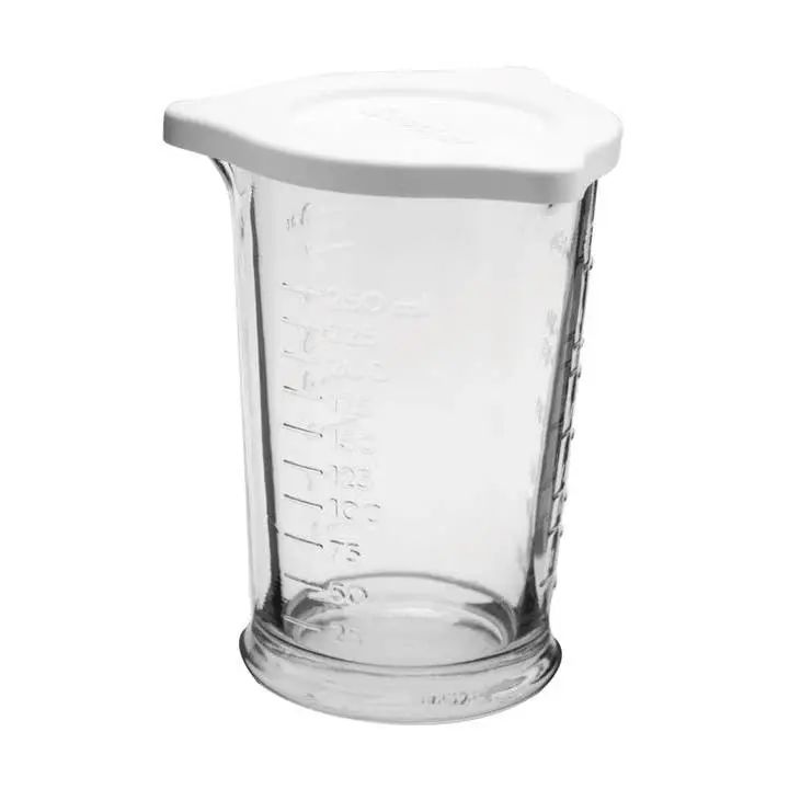 Anchor Hocking Triadic Pour Measuring Glass Lid, 8-Ounce