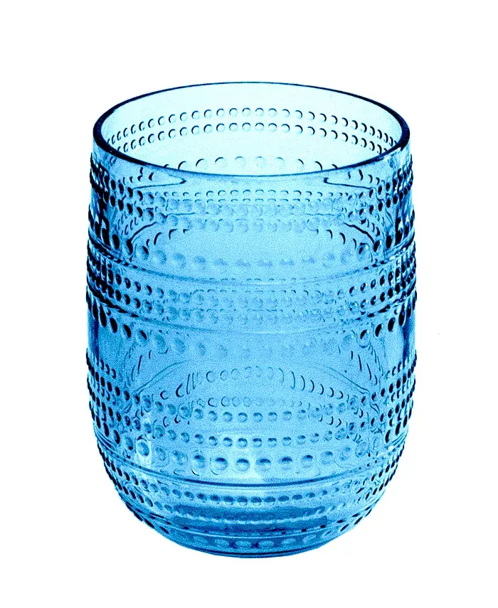 Beaded Stemless Glasses 15 oz