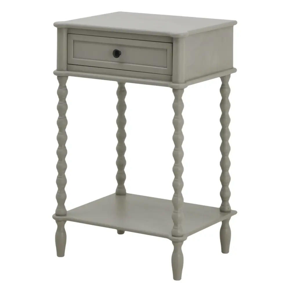 Camden Collection 1 Drawer Side Table - Grey