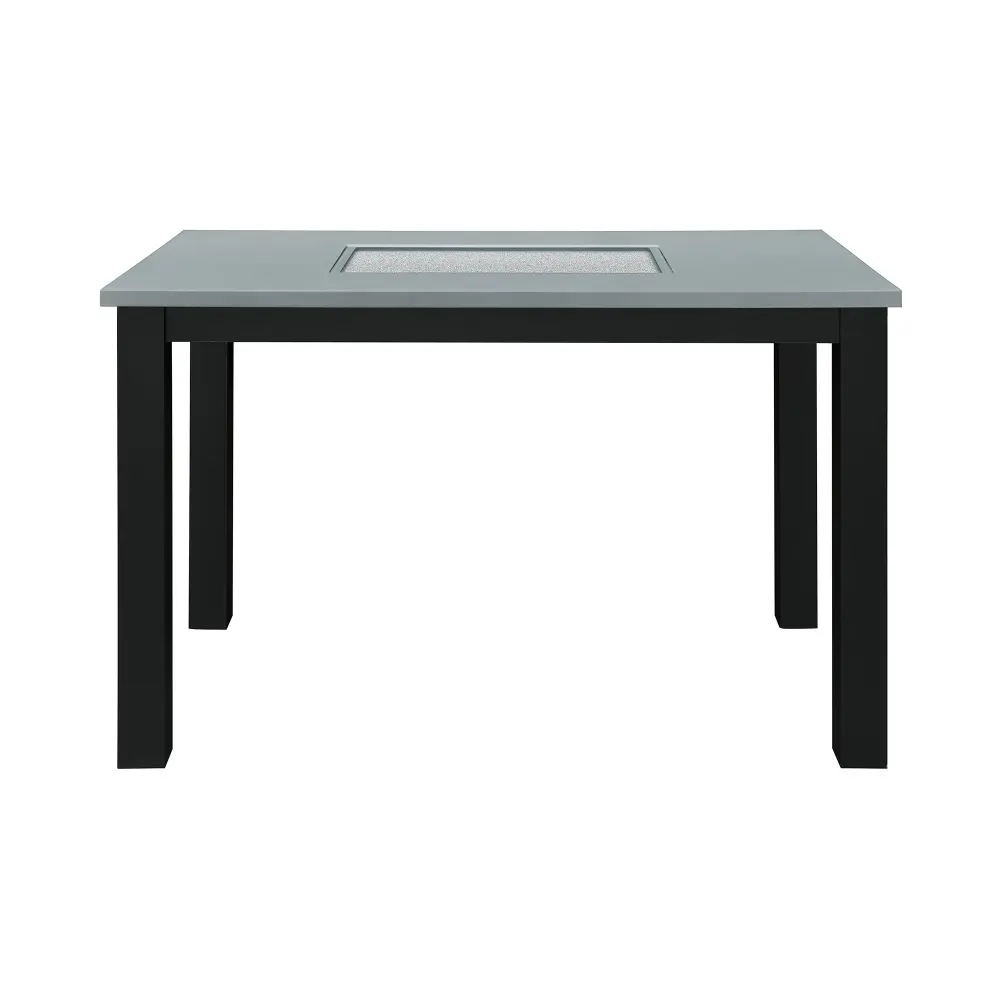 Dining Table Set 4 Chairs, 5 Piece Adjust - Gray