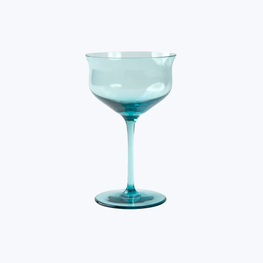 Elegant Tempered Glass Simile Champagne Coupe