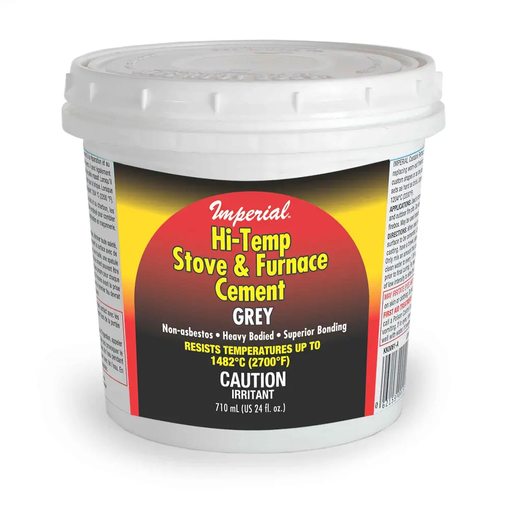 Hi-Temperature Stove and Furnace Cement Grey, 710 ml