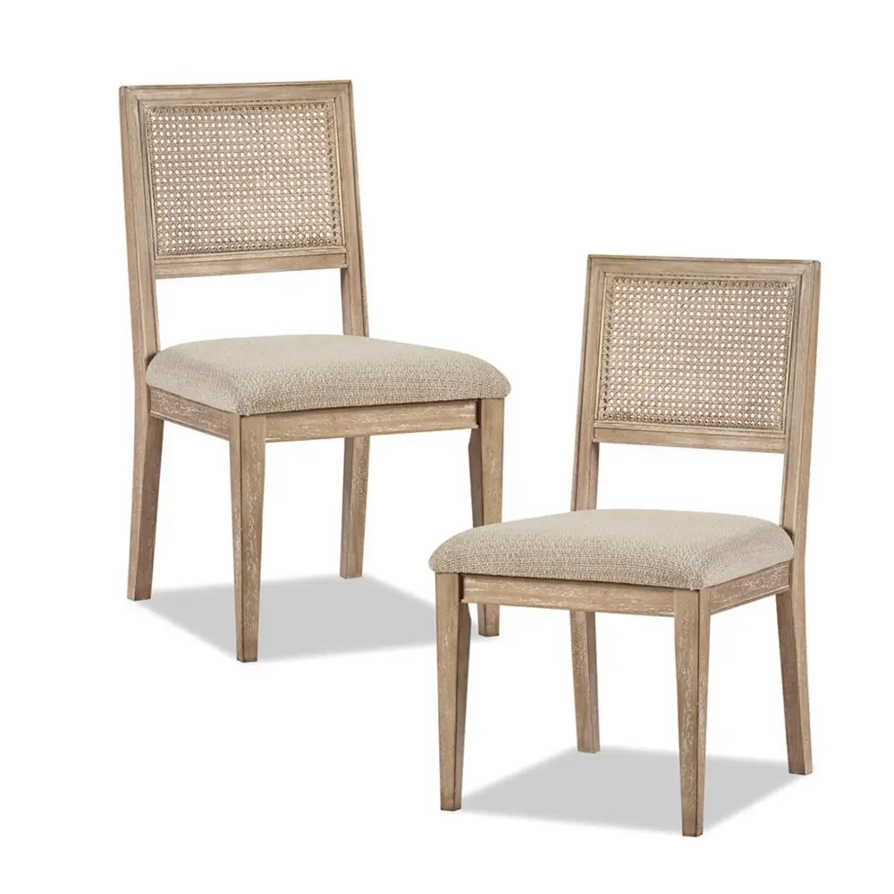 Modern Armless Dining Chair Cane Back adjust 2)