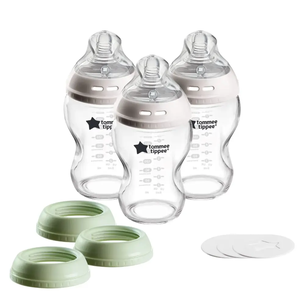 Natural Start 3--1Glass Bottle, Cup or Jar Set