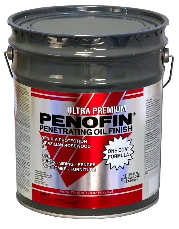 Penofin Red Label Series F3MHI5G Ultra-Premium Stain, See-through, Hickory, Liquid, 5 gal Can