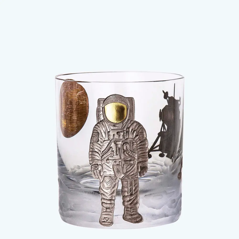 Space Race Twofold Old-Fashioned Glass