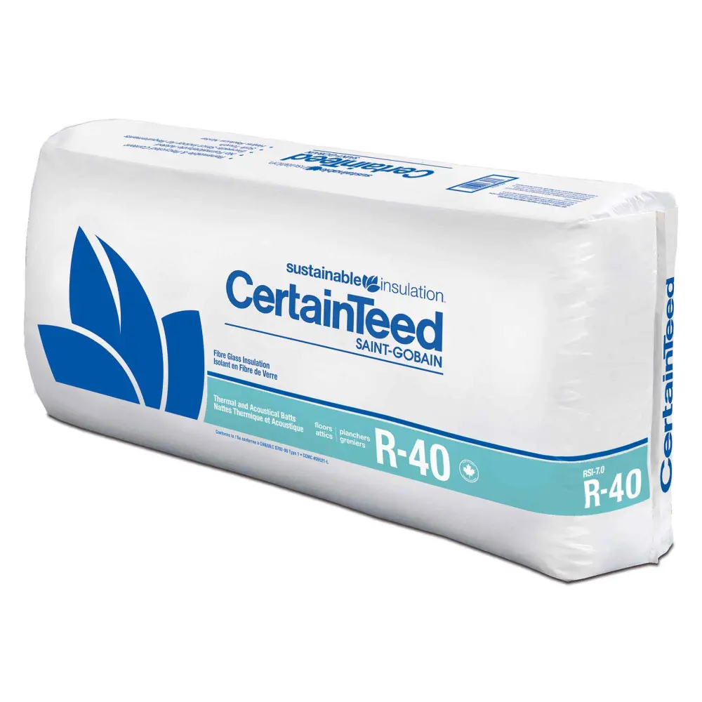 Sustainable Insulation R-40 Fiber Glass Insulation, 12" x 16" x 48'' (26.67 ft²)