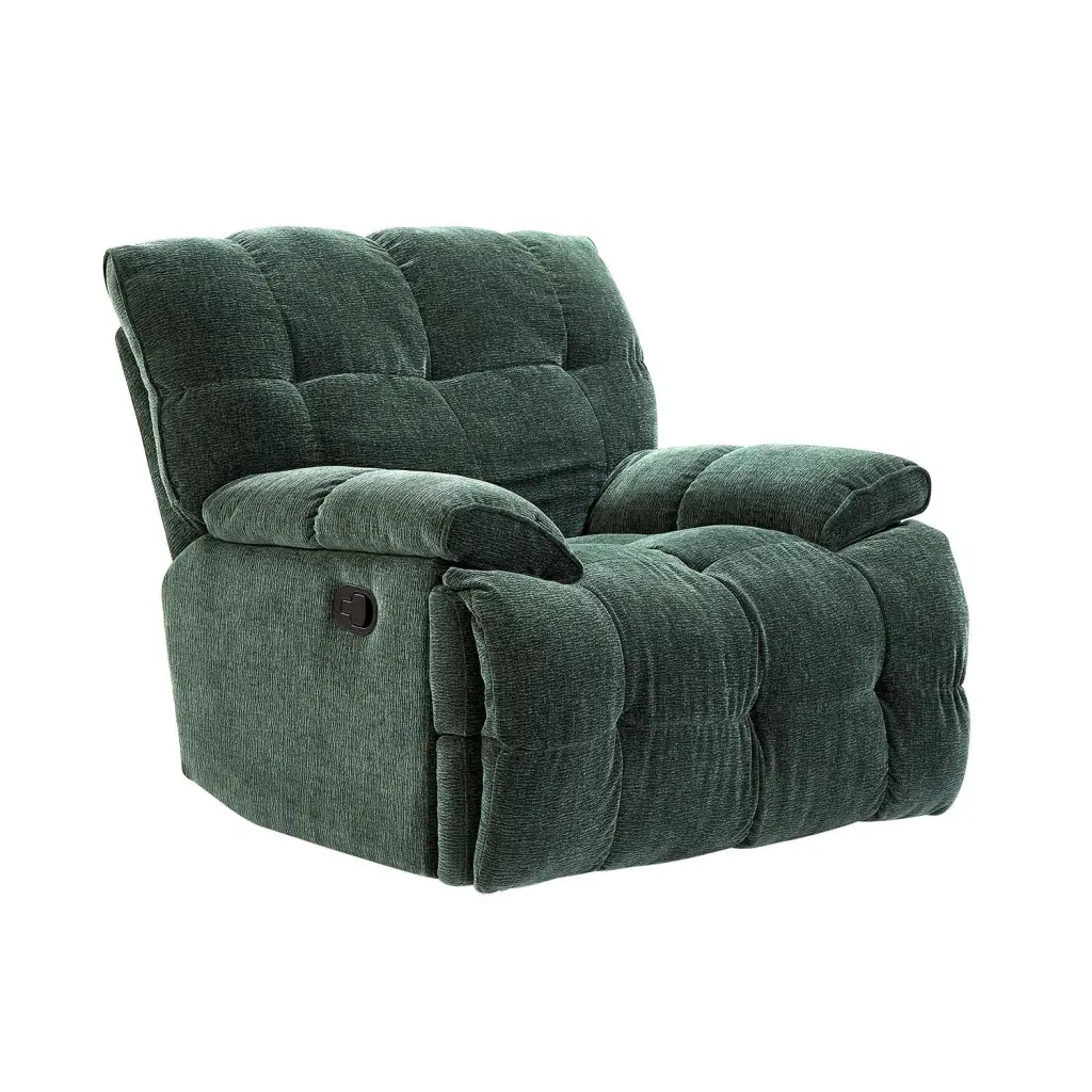 Comfort Fit Glider 360 Degree Swivel Chair Overstuffed Manual Rocking Recliner justone interior