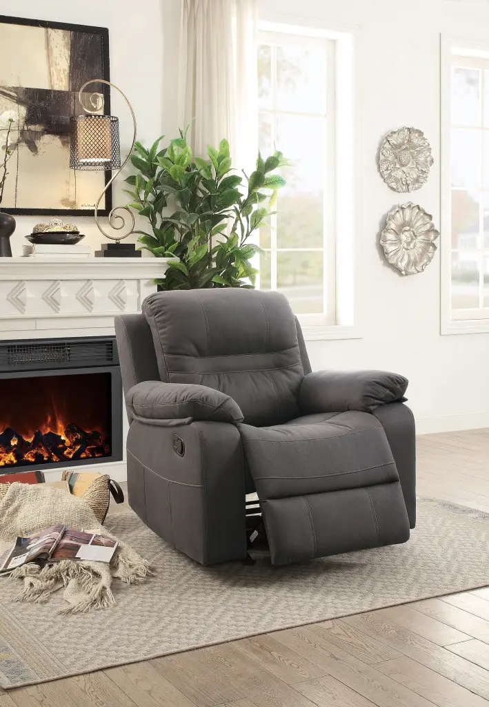Contemporary Motion Recliner Chair Glider Rocker and Reclining Function kanepe