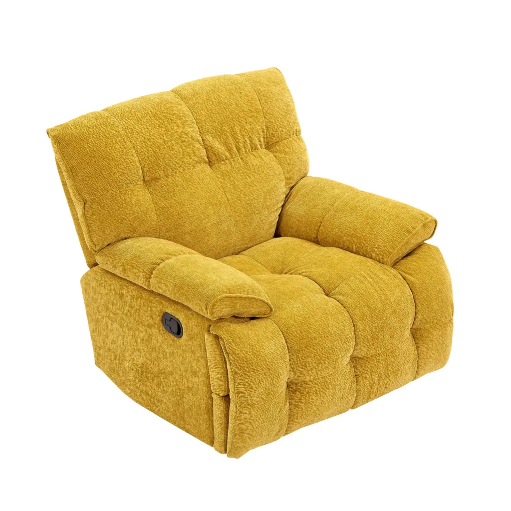 Comfort Fit Glider 360 Degree Swivel Chair Overstuffed Manual Rocking Recliner justone interior