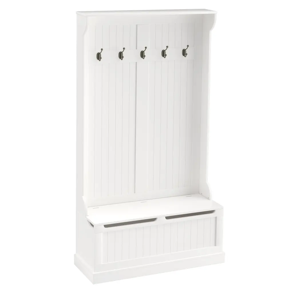 Homcom 38 Inch 3 1 Entryway Hall Tree Storage Bench Coat Rack aosom business