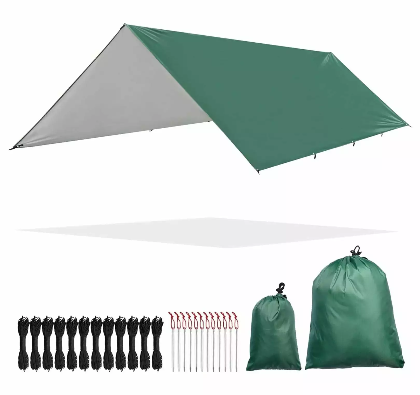 GolySw Hammock Rain Fly Waterproof Tent Tarp 210D UV Protection PU3000mm Lightweight Shelter Canopy Camping Backpacking Ou...