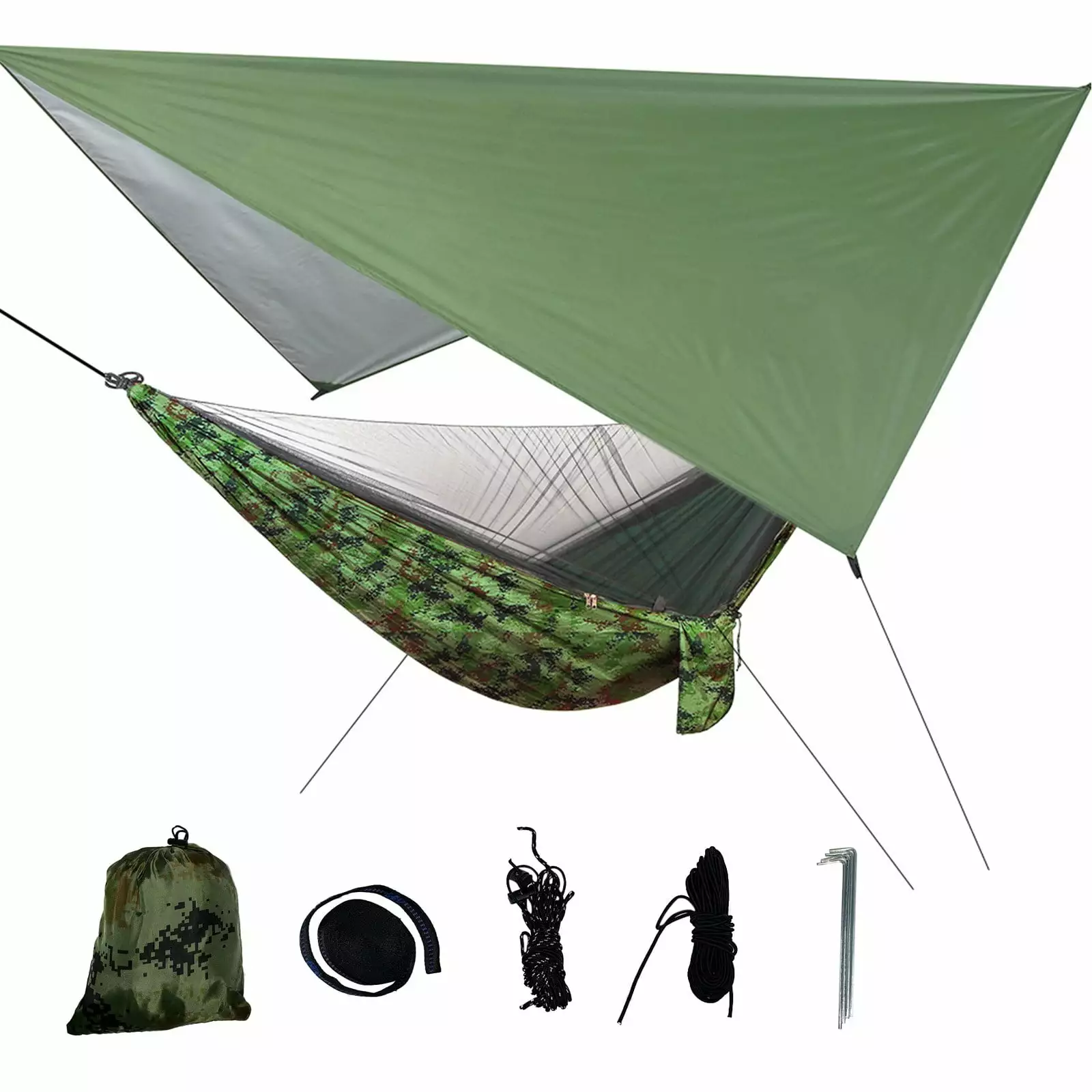 Blateno Lightweight Portable Camping Hammock Tent Canopy and Mosquito Net