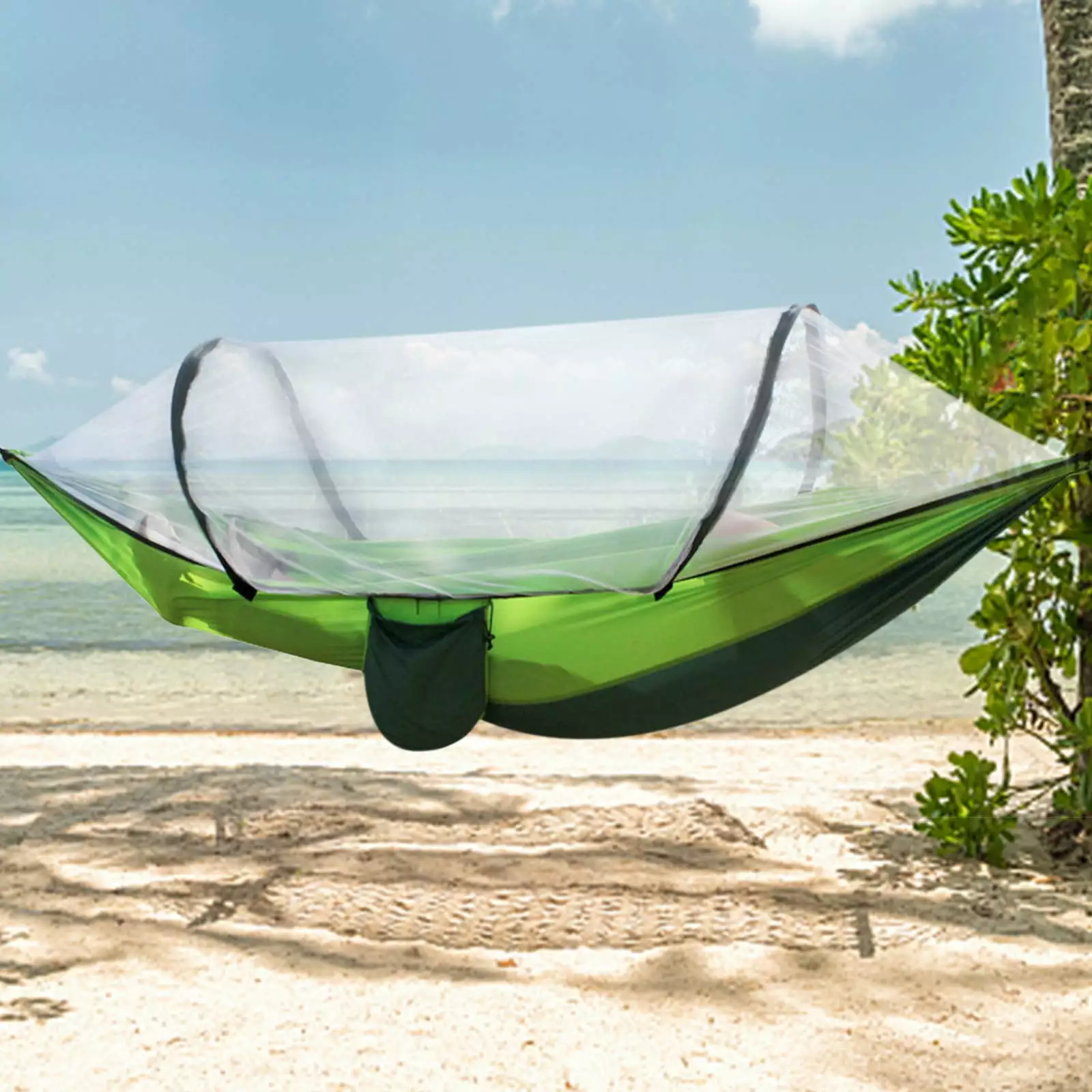 Blukids Camping Hammock Mosquito Net Portable Double/Single Hammock Indoor Outdoor Backpacking Travel