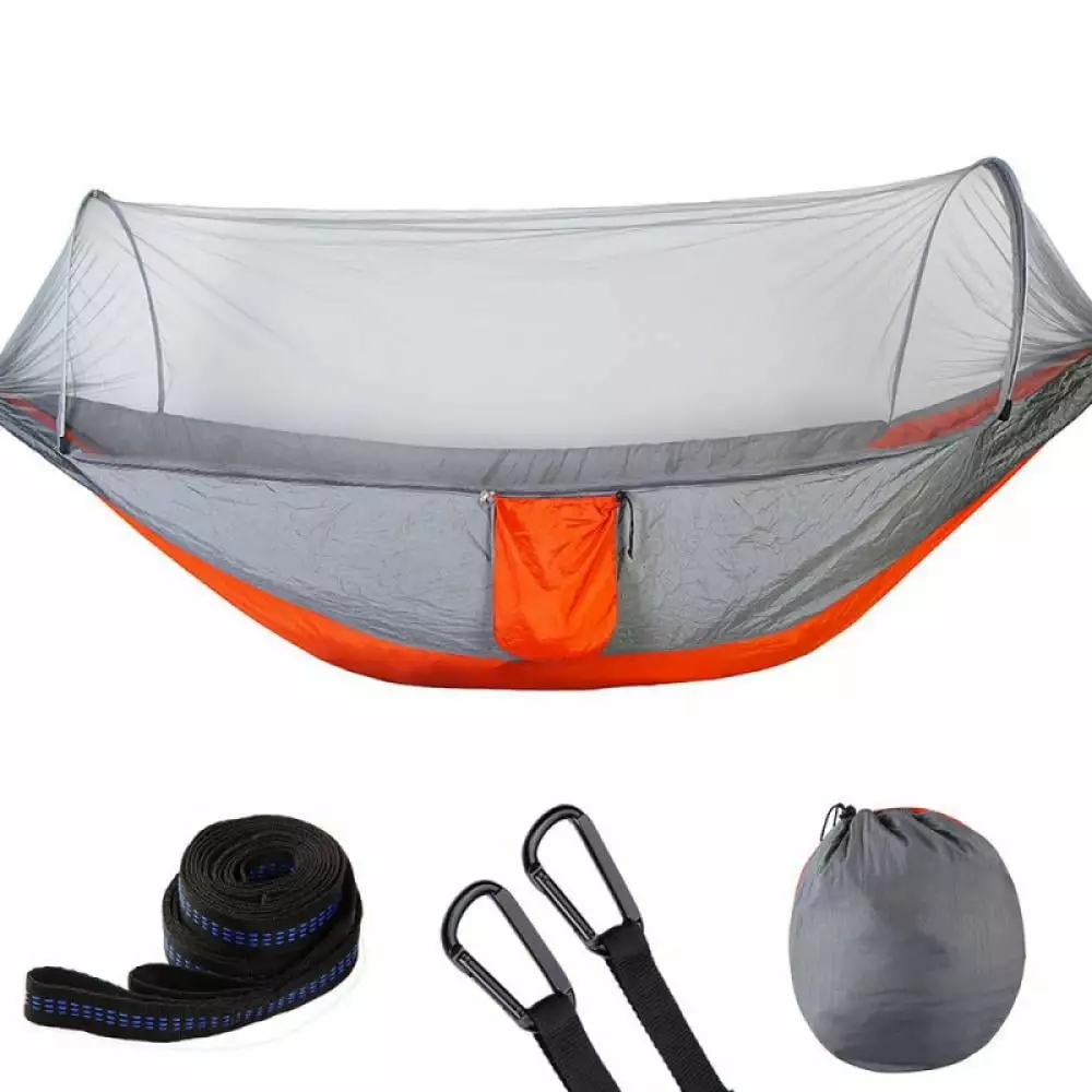 Cammouer Camping Hammock Trees Portable Hammock Net Parachute Fabric Travel Bed Hiking and Camping