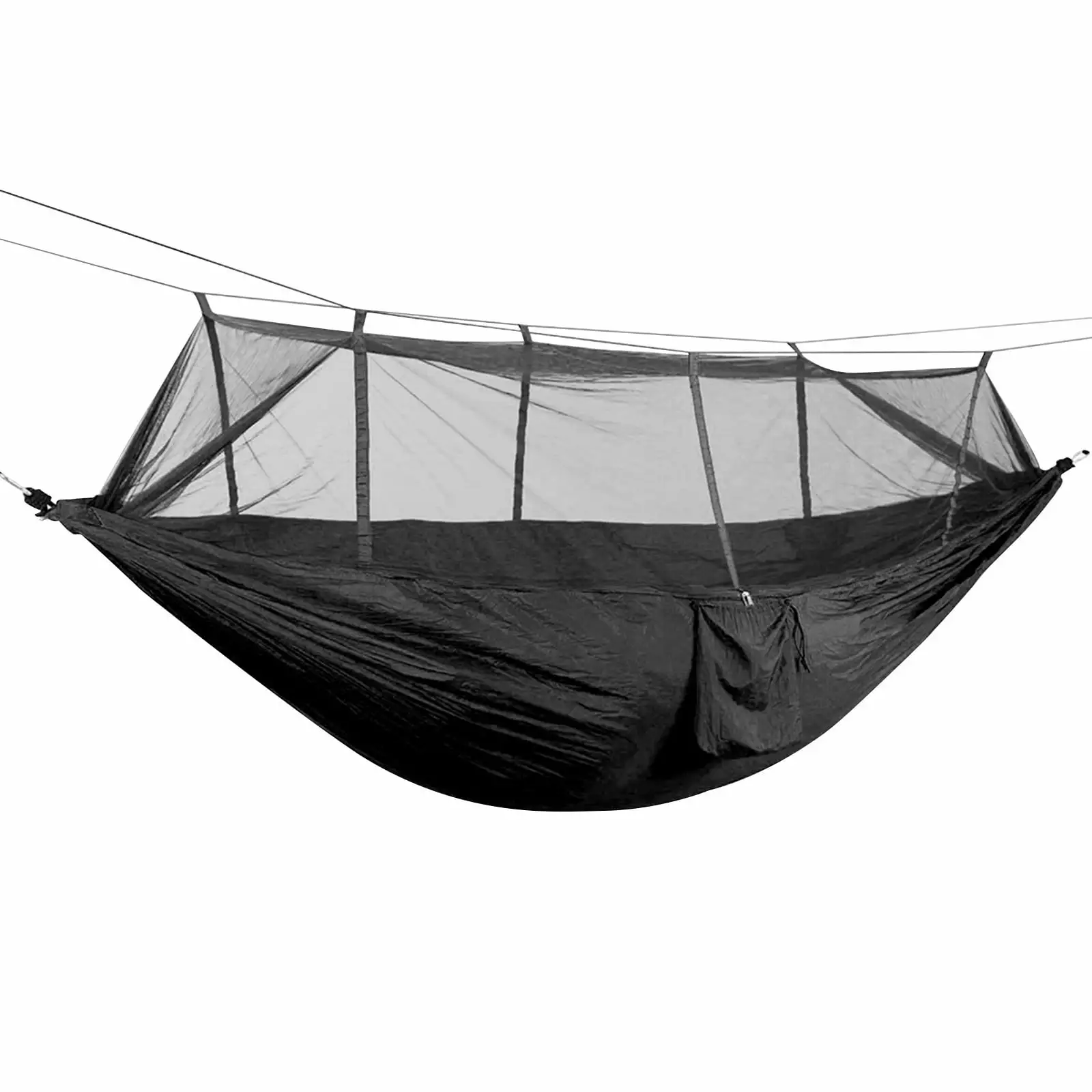 Dgankt Outdoor Camping Double Green Sky Tent Hammocks Mosquito Net Backyard Beach 8