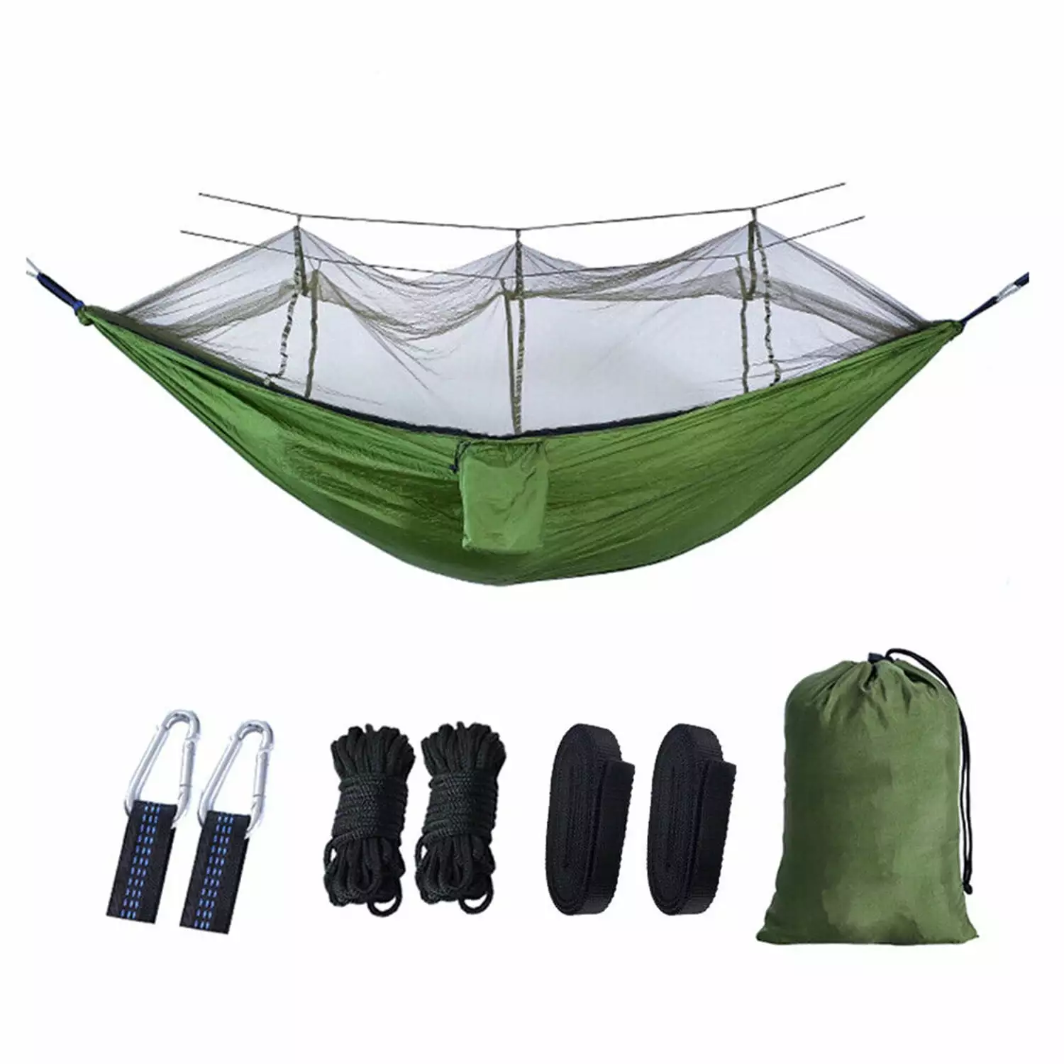 Double Hammock High Capacity & Tear Resistance Camping Hammock Net Backpacking Travel Beach Camping Hiking