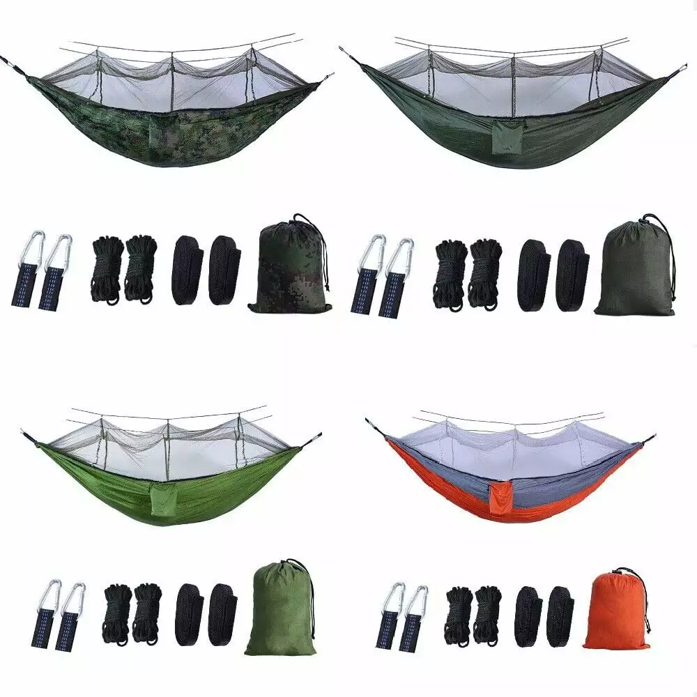 Double Person Outdoor Camping Hammock Mosquito Net Hiking and Backpacking
