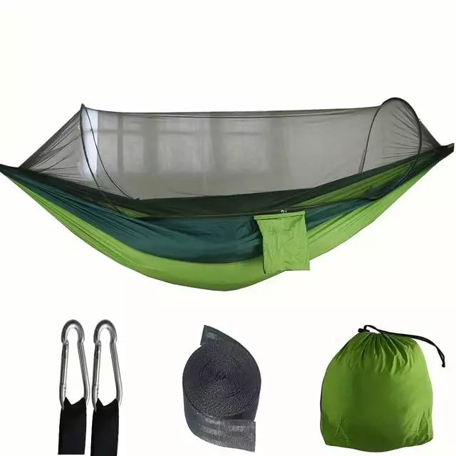 Instant-Setup Waterproof Hammock Mosquito Net Outdoor Camping Comfort and Adventure