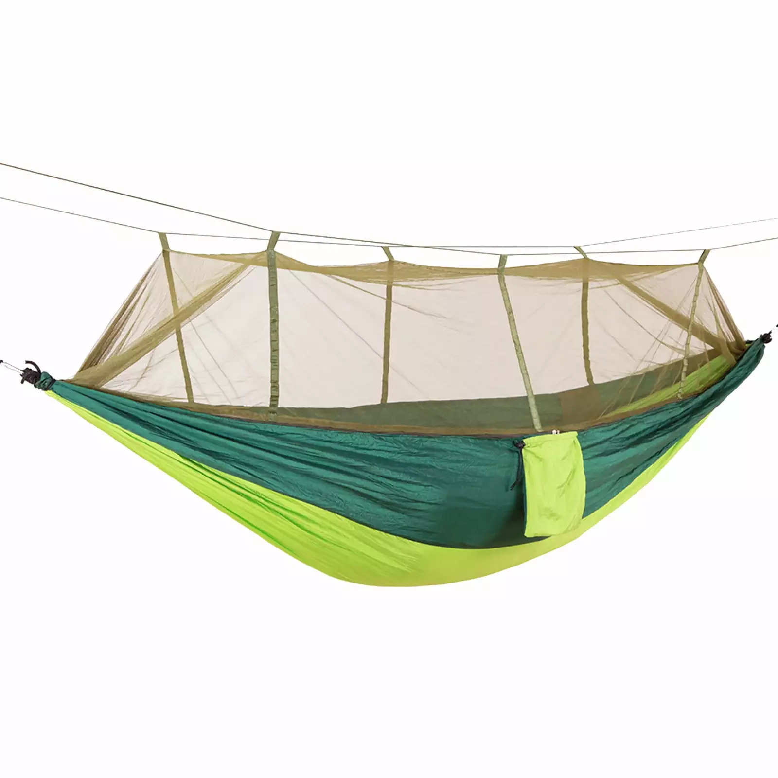 JilgTeok Outdoor Camping Double Green Sky Tent Hammock Mosquito Net