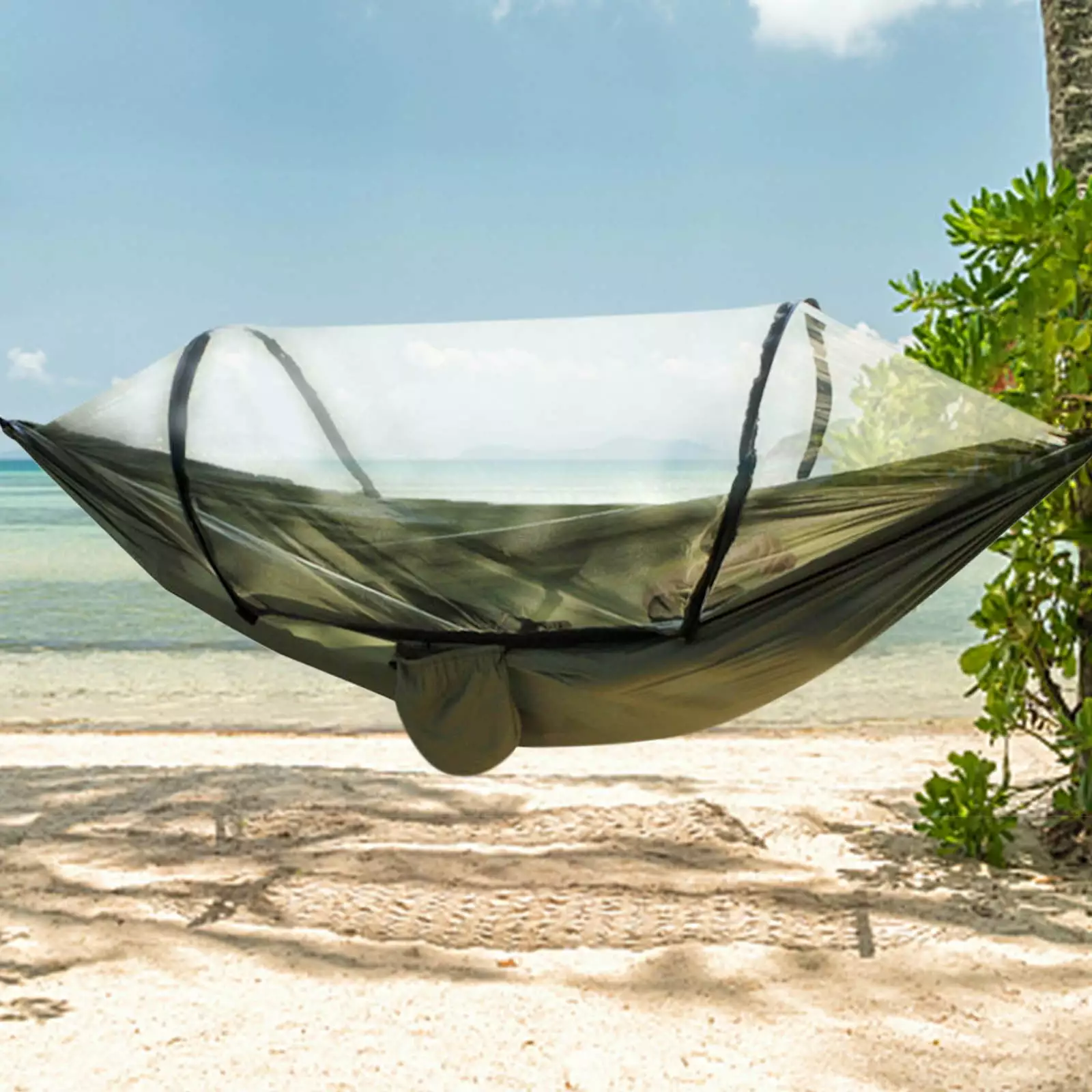 JMKQLZ Camping Hammock Mosquito Net - Portable Double/Single Hammock Indoor Outdoor Backpacking Travel Patio Hiking