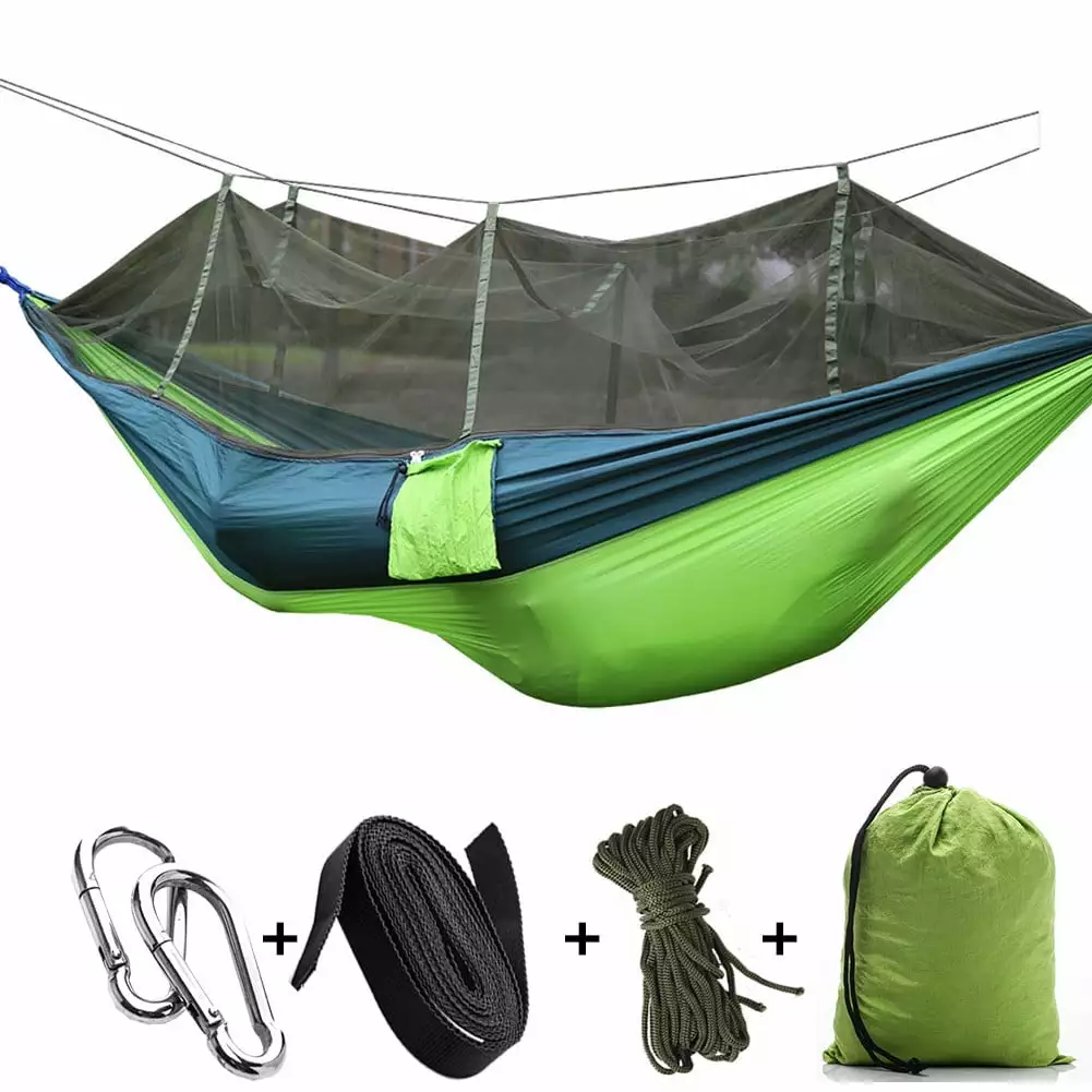 Laxiabr Dog Hammock Portable Outdoor Camping Mosquito Net Nylon Hanging Bed Sleeping Swing Pets