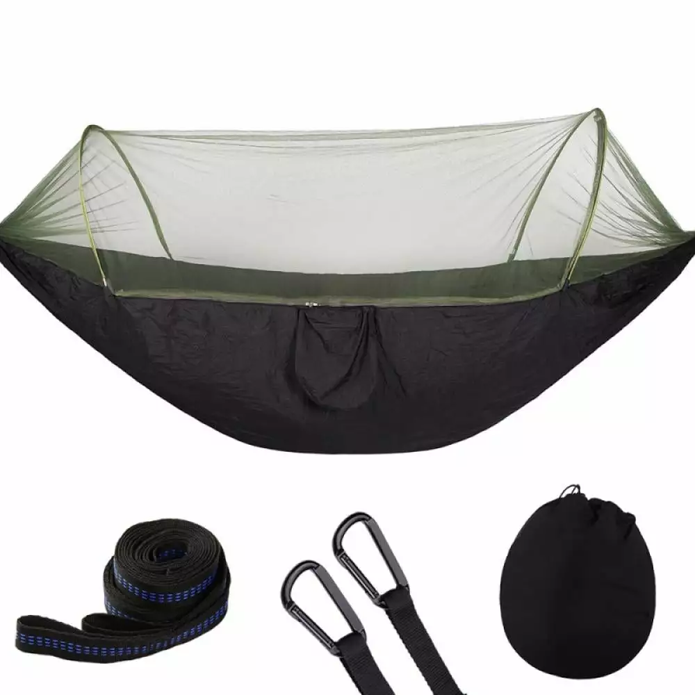 Magazine Camping Double Hammock Mosquito Net Outdoor Hanging Bed Swing Chair Comfortable Relaxation