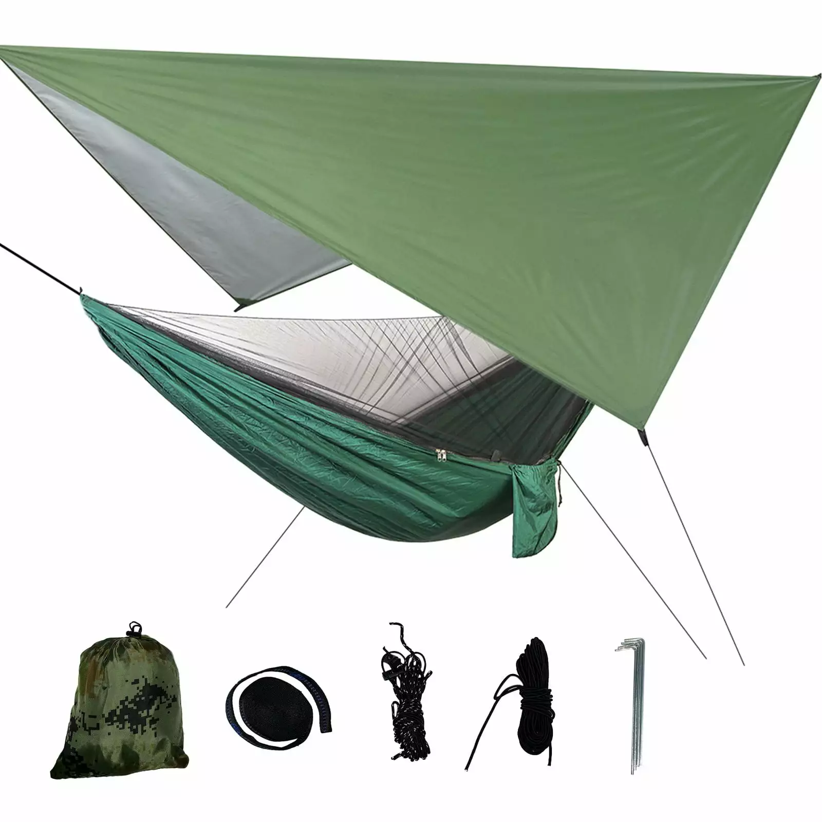 mtvxesu Lightweight Portable Camping Hammock Tent Canopy and Mosquito Net
