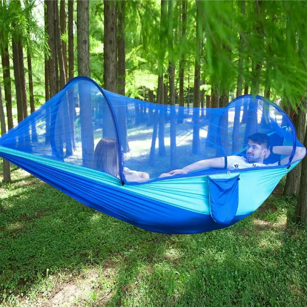 Parachute Cloth Automatic Quick-opening Tent-type Outdoor Camping Mosquito Net Hammock
