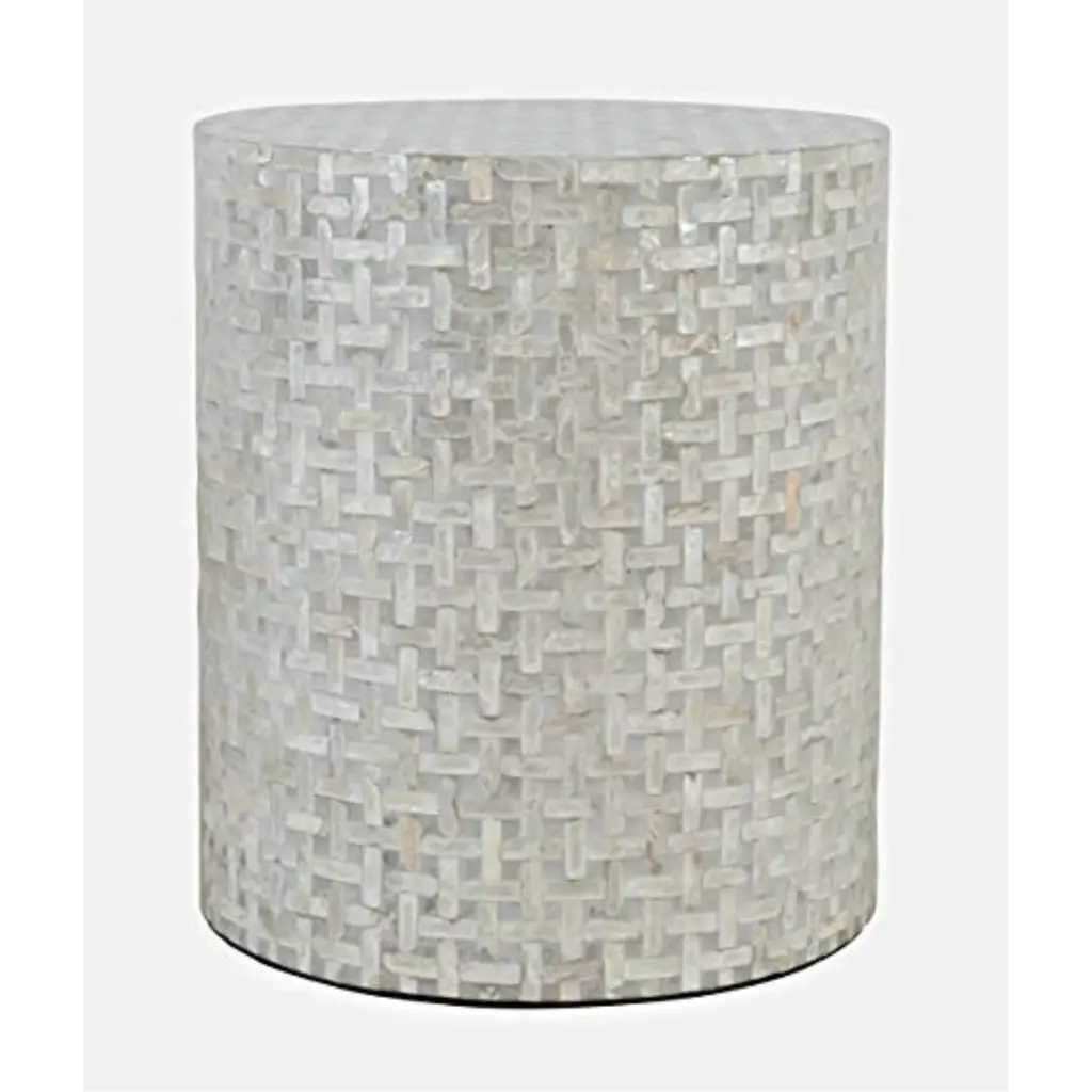 Jofran Global Archive Round Terrazzo Handcrafted Capiz Shell Accent Table JOFRAN INC.