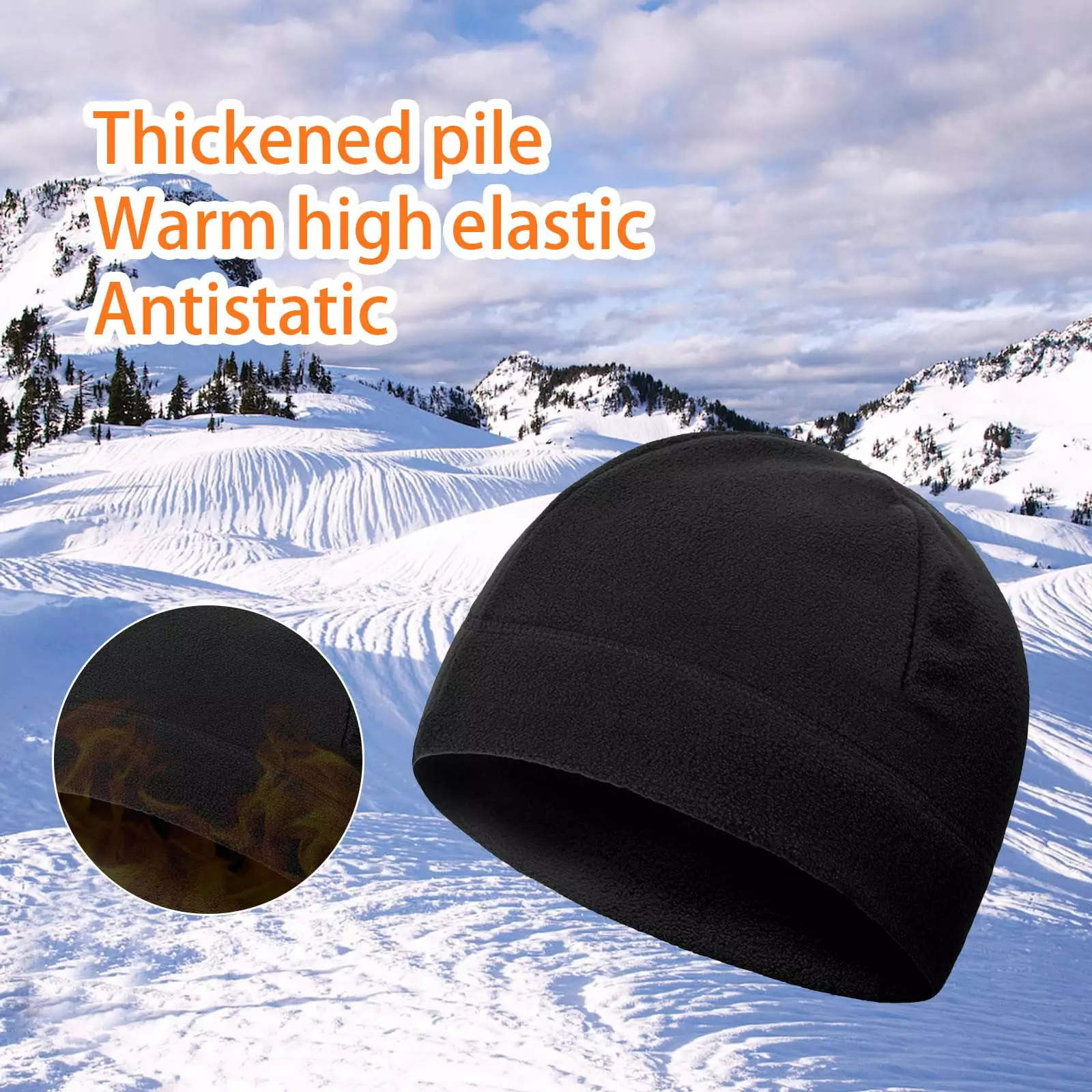 SIfdSeng Men's Long Sleeve Shirt Warm Winter Ski Hat Riding Hat Cold Weather One