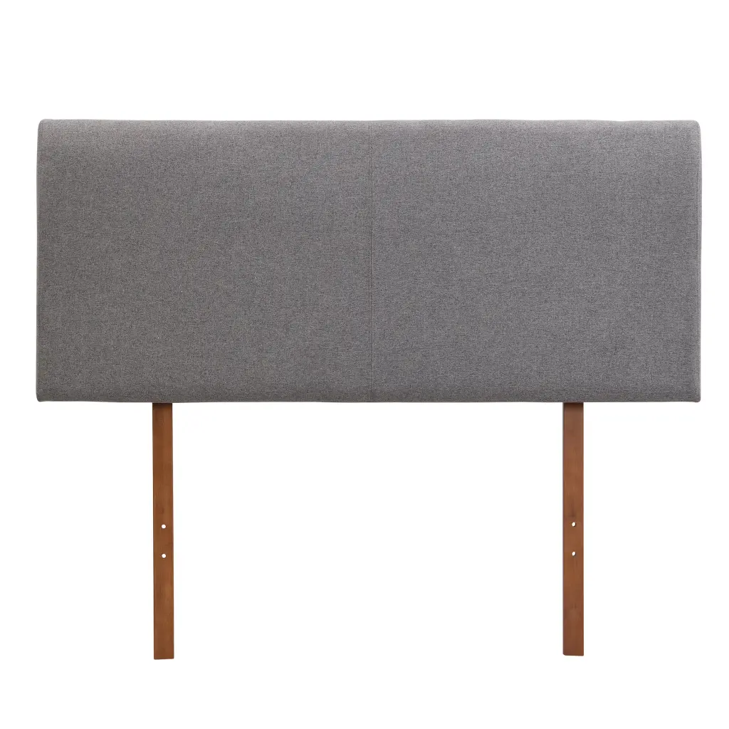 Grey Curved Adjustable Headboard Full Size Grey Linen Upholstered bed best