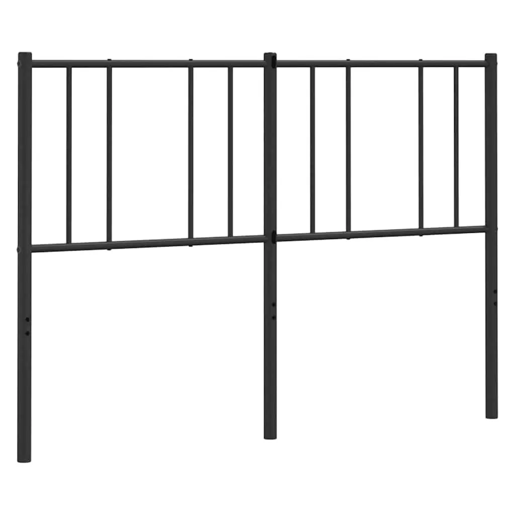 Black Metal Headboard 59.1 Inches Bed Frame